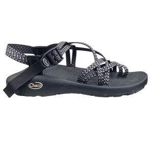 Chaco Women's ZX/2 Classic Black White Trail Hiking Sandals Size US 10